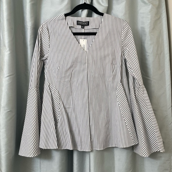 Beautiful striped blouse NWT - Picture 1 of 4